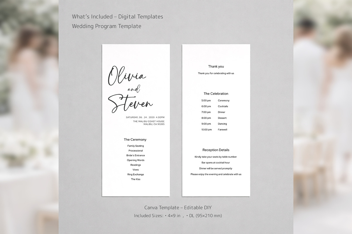 Modern Script Program Canva bd007, a Card Template by TyphoonStudio (Photo 2 of 10)
