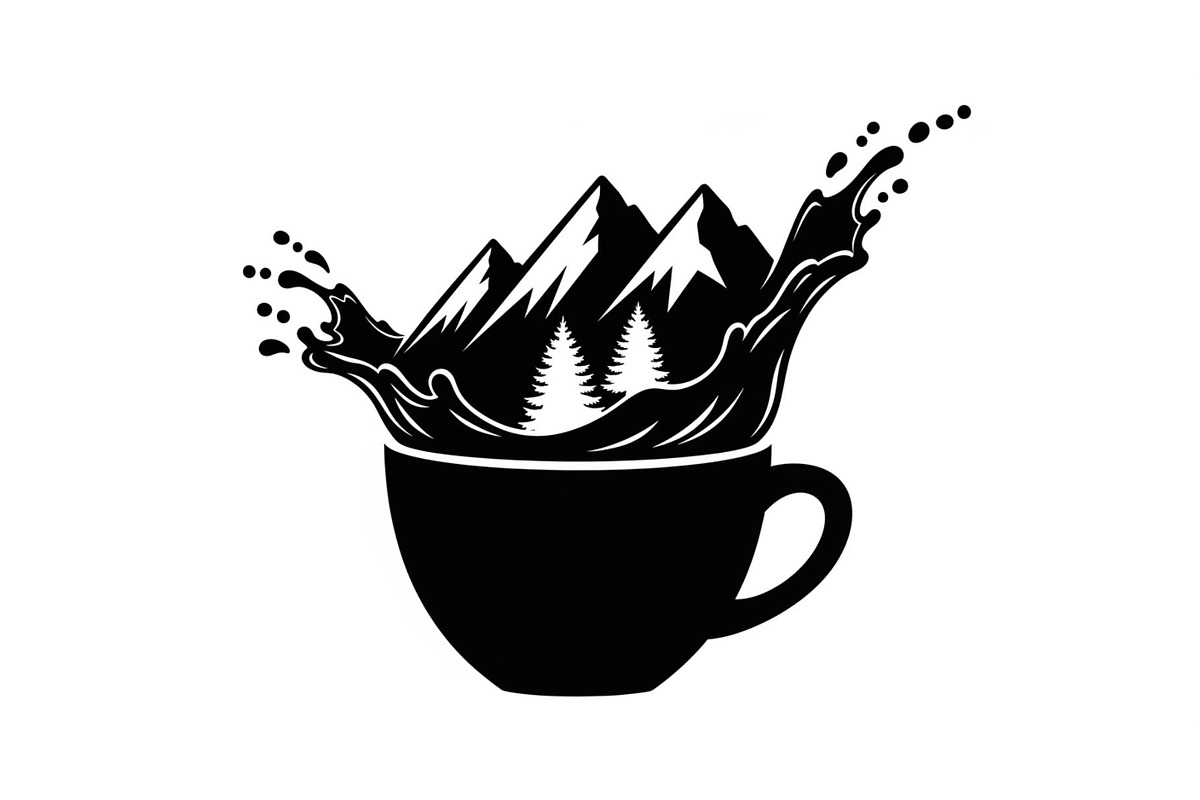 Mountain Coffee Cup Design Bundle, an Illustration by yasushie (Photo 2 of 31)