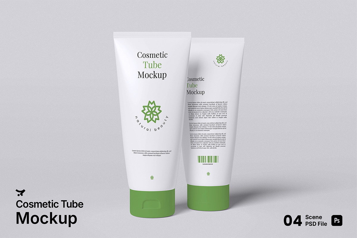 Cosmetic Tube Mockup Bundle Set, a Packaging Mockup by Rielismee (Photo 1 of 5)