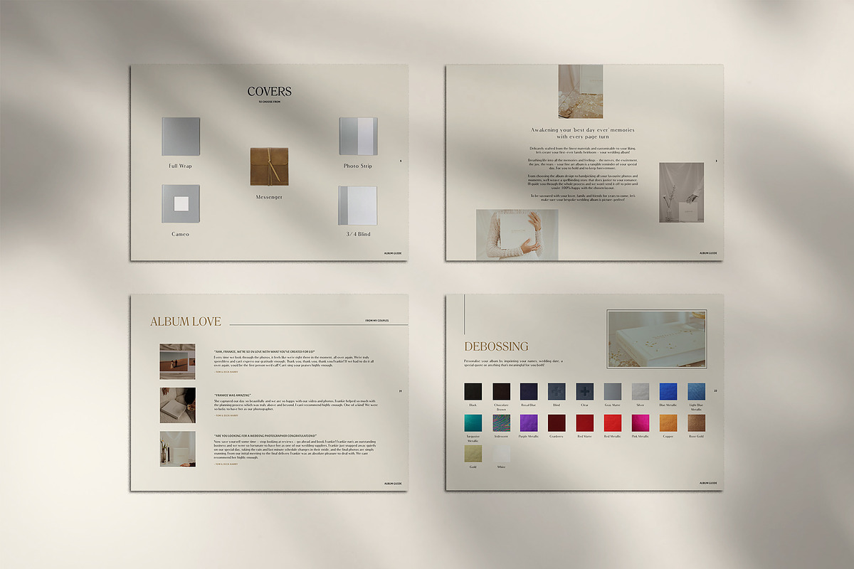 Stylish | Album Guide PDF, a Templates & Theme by Studio Leelou (Photo 7 of 10)
