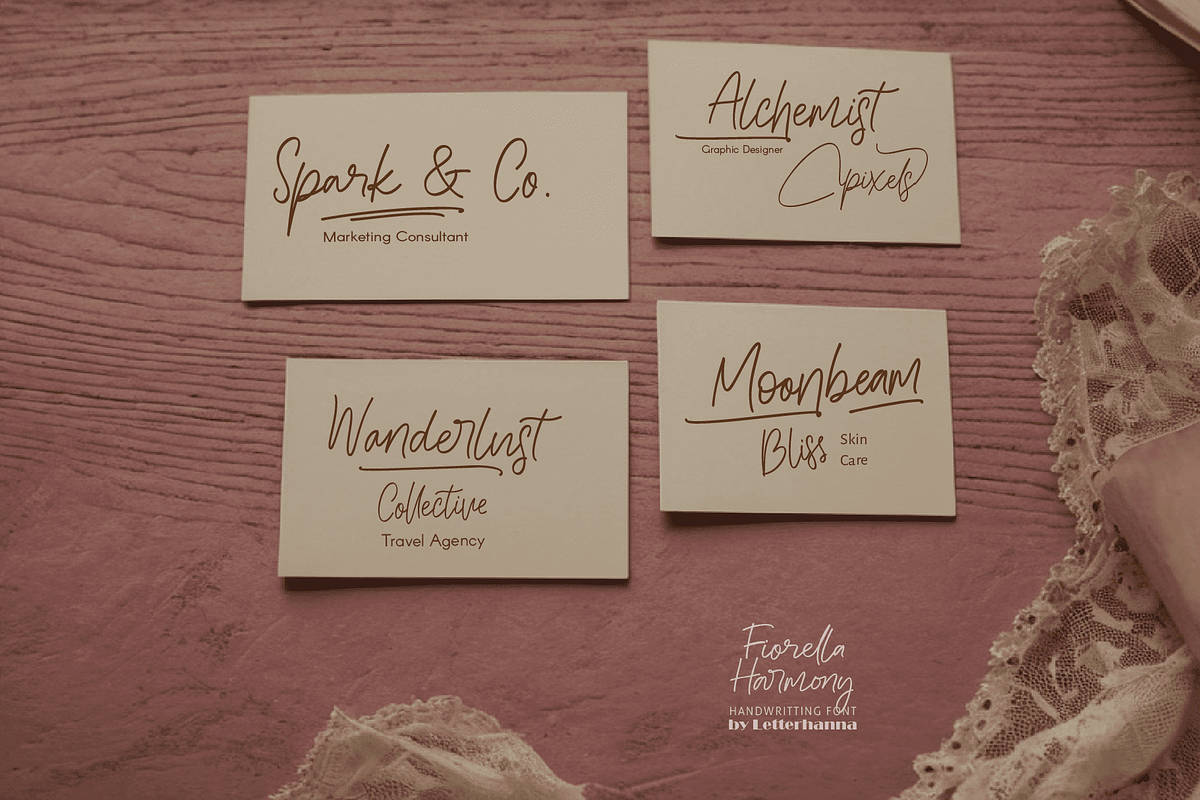 Fiorella Harmony Font, a Handwritten Font by Letterhanna Studio (Photo 5 of 9)