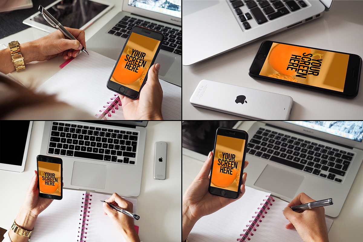 15 Mockups iPhone (pics+PSD), an iPhone Mockup by tydla (Photo 4 of 6)