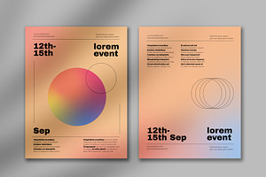Gradient Minimal Poster, a Flyer Template by wavebreak
