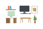 Office Furniture Illustration Set, an Illustration by jongcreative (Thumbnail 2 of 3)