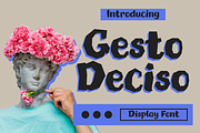 Gesto Deciso Faceted Display Font, a Handwritten Font by Artolabs (Thumbnail 1 of 10)