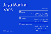 Jaya Maning Sans, a Sans Serif Font by Nian Keun Studio (Thumbnail 3 of 11)