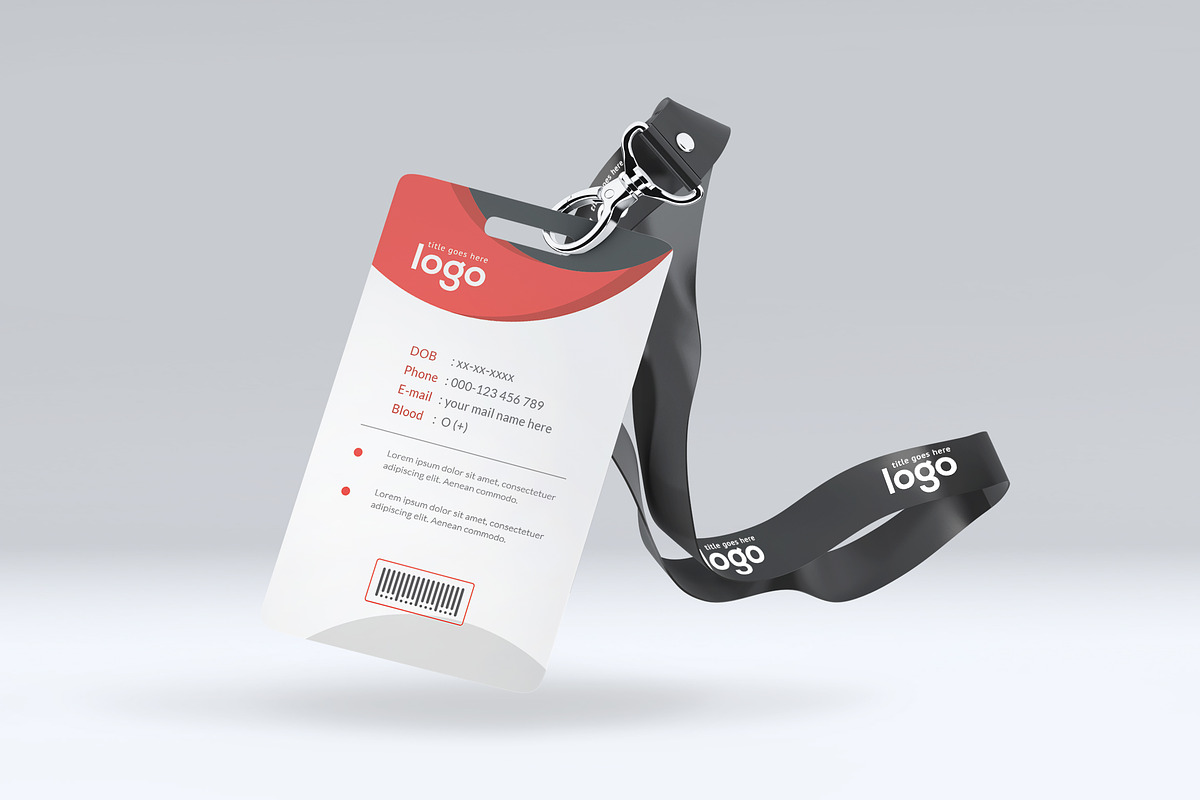 Black Circle Id Card Design, a Stationery Template by ZAAS