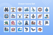 Ocean Icons Set - Filled Line, an Icon by Kmg Design (Thumbnail 2 of 2)