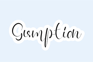 Gumption - Handwritten Font