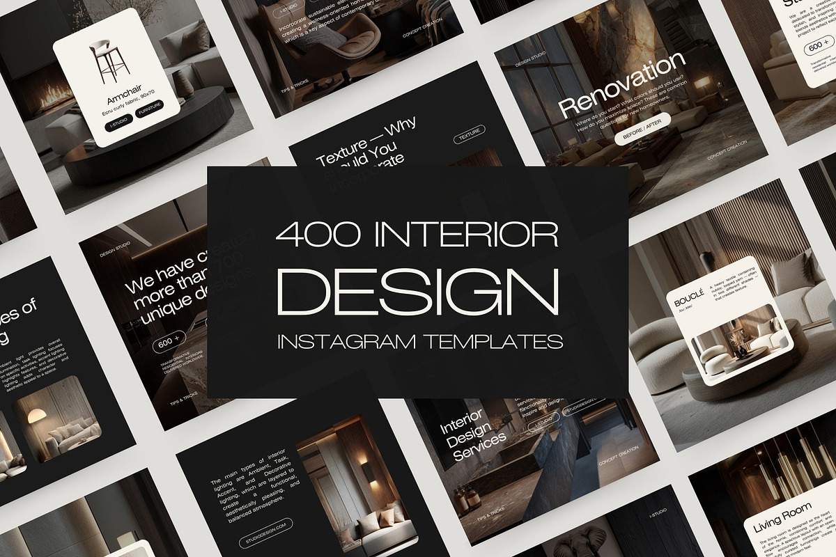 Interior Design Instagram Bundle III, a Social Media Template by Instprofi | Studio Estimo (Photo 40 of 49)