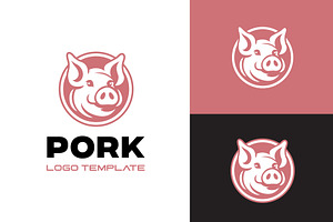 Pork Pig Farm Logo Design, a Branding & Logo Template by funpixel