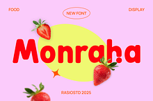 Monraha Food Display Font