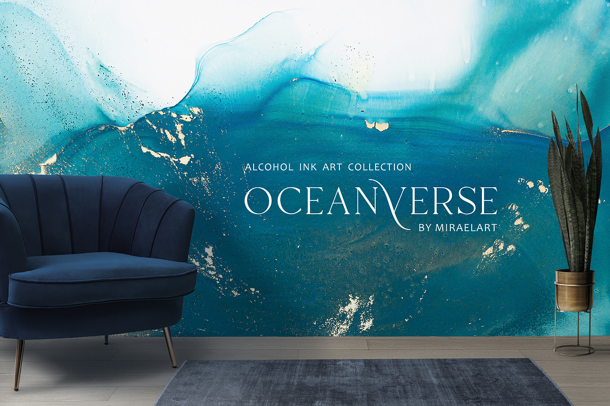 Ocean blue abstract backgrounds, a Texture Graphic by MiraEl Art (Photo 13 of 14)