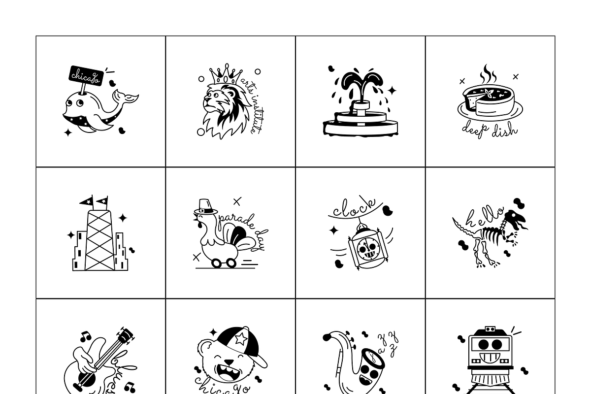 Animated Chicago Stickers, an Emoji Icon by Prosymbols (Photo 11 of 13)
