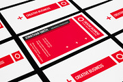 Red & White Business Card CM028, a Business Card Template by annozio (Thumbnail 3 of 4)