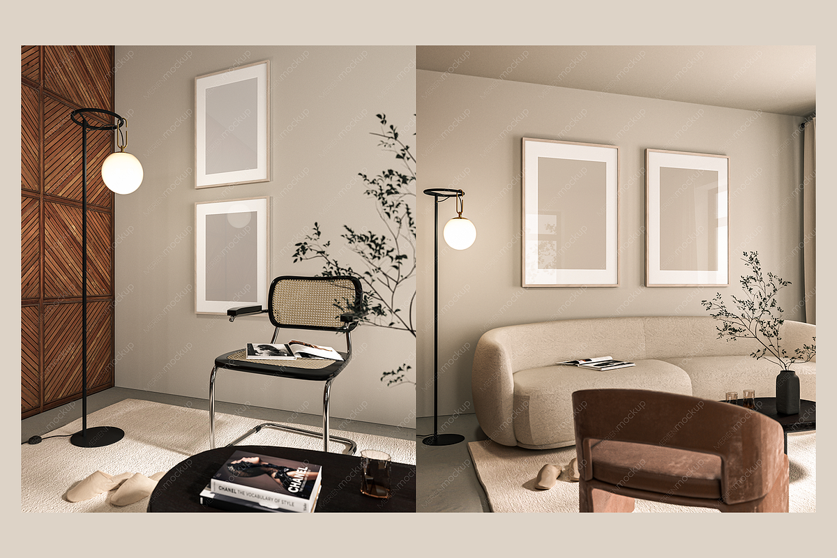Premium Bundle of 9 Frame Mockups, a Mockup by Merien Mockup (Photo 6 of 6)