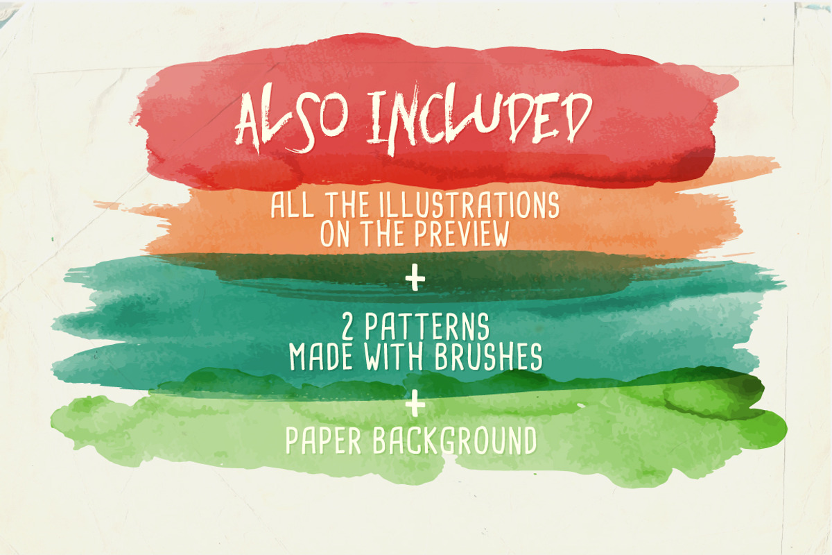 Watercolor Vector Art Brushes, a Brush Add-On by Anna Ivanir (Photo 3 of 5)
