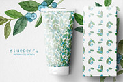 Watercolor Blueberry Pattern, a Pattern Graphic by MilanaDesignShop (Thumbnail 4 of 5)