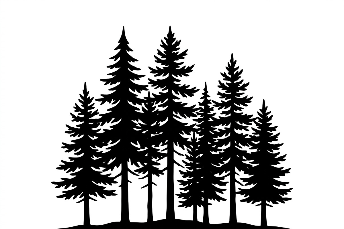 Majestic Pine Trees SVG, a Finance Illustration by Amazin_art (Photo 21 of 32)