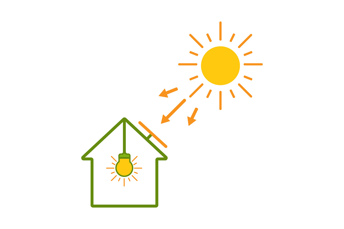 solar energy ecofriendly design, a Graphic by sekitarief