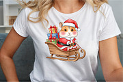 Christmas Cute mouse PNG, an Illustration by Sublimation Artist (Thumbnail 5 of 9)