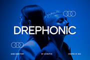 DREPHONIC Modern Sans Serif Font, a Sans Serif Font by UICreative (Thumbnail 1 of 13)