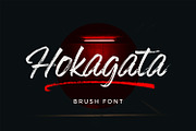 Hokagata Brush, a Script Font by Fargun Studio (Thumbnail 1 of 7)