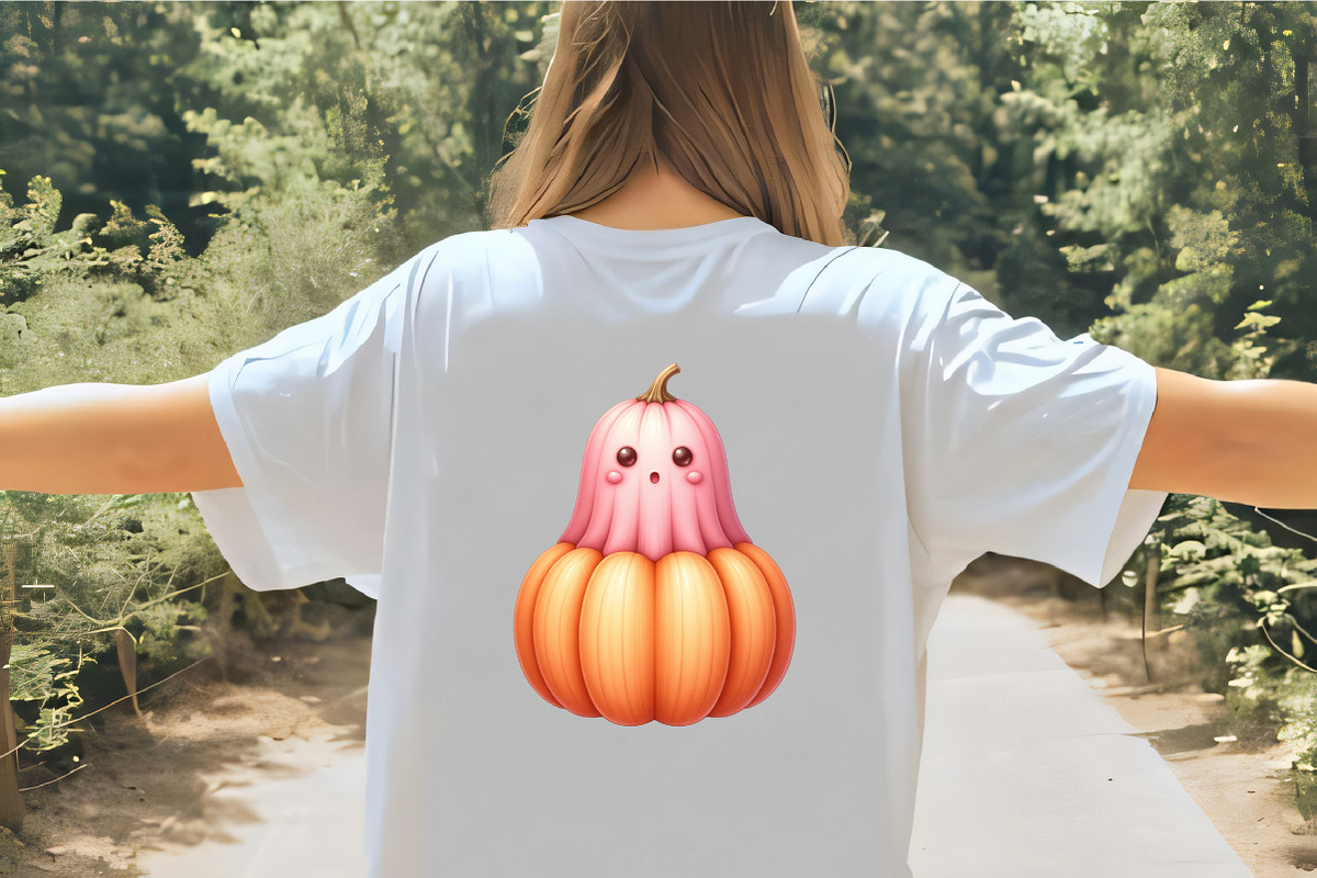 Halloween Pink Ghost, an Illustration by CrexoraLab (Photo 4 of 5)