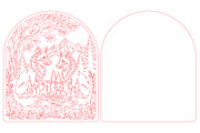 Fox Family Laser Cut SVG, an Object Graphic by DreamCafeArt (Thumbnail 3 of 3)