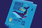 Modern World Ocean Day Flyer, a Flyer Template by Guuver (Thumbnail 3 of 3)