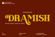 Dramish - Serif Retro Font, a Serif Font by Brainwaves.Studio (Thumbnail 1 of 8)
