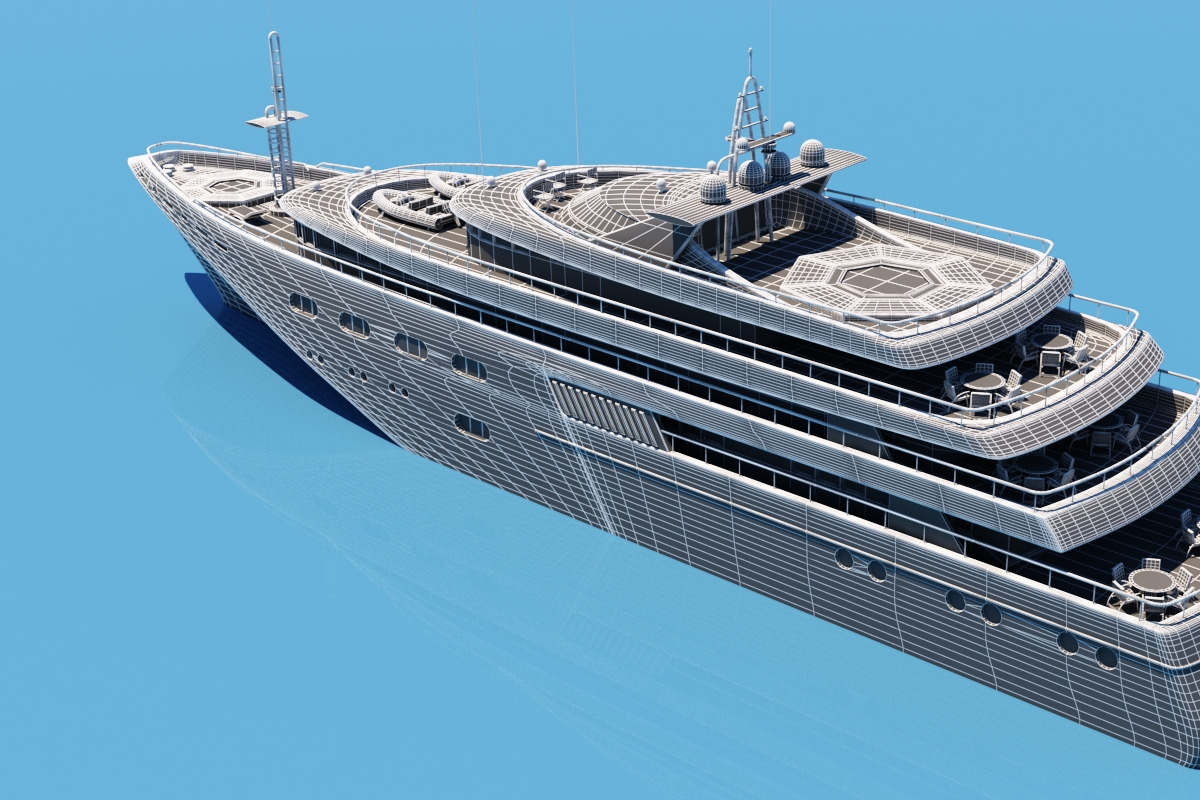 3D Super Yacht, a Cars & Vehicle 3D Model by Giimann (Photo 5 of 7)