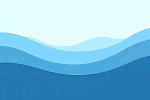 Fresh Aqua Blue Curve Background Vec