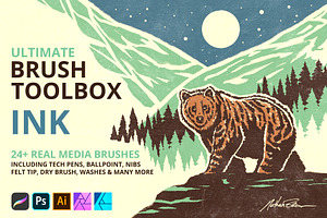 Ultimate Brush Toolbox – Ink Brushes, a Brush Add-On by Nathan Brown
