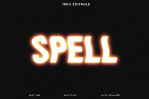 Light Spell PSD Text Style Effect, a Layer Style Add-On by Imamul001