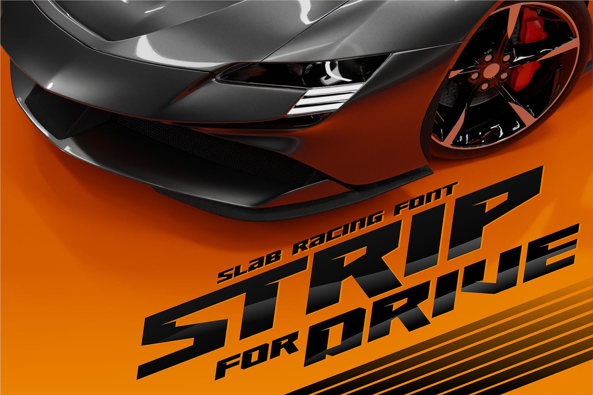 STRIP for DRIVE, a Serif Font by Blacksheep studio (Photo 1 of 4)