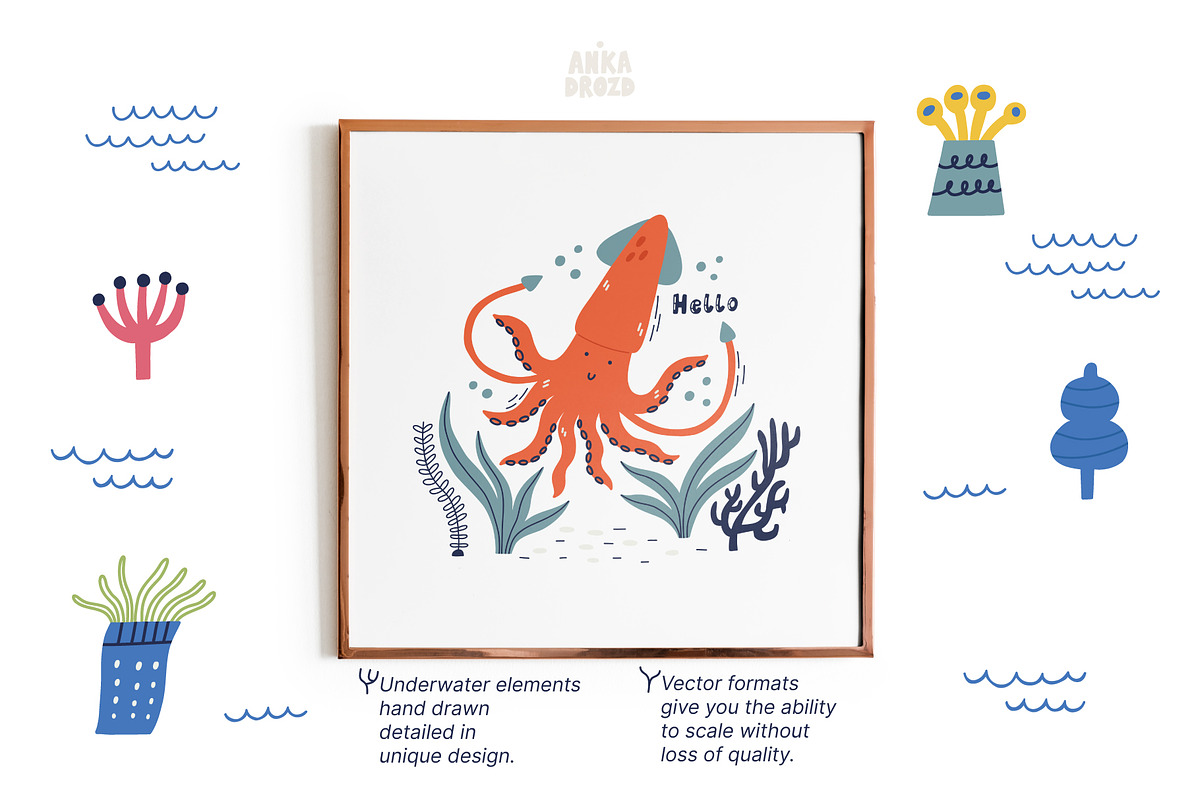 Aquatic Life, an Animal Illustration by AnkaDrozd (Photo 12 of 12)