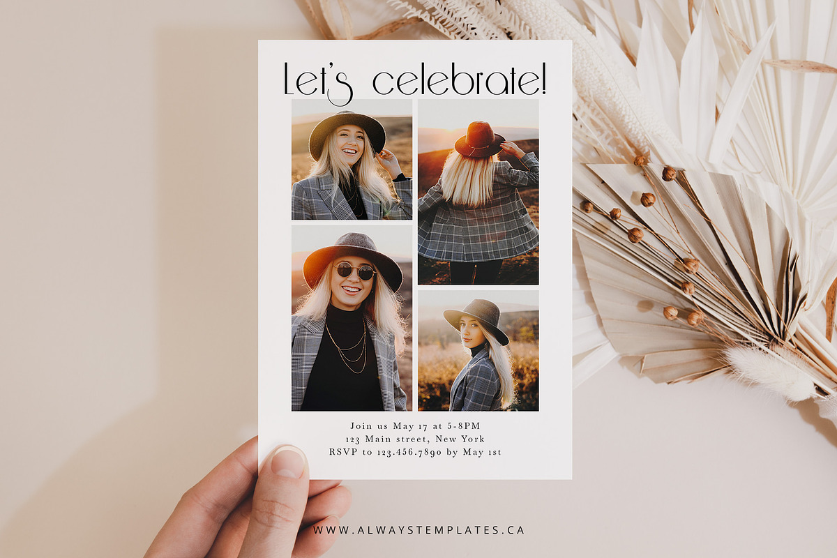 Graduation Invitation Template GC053, an Invitation Template by Always Templates (Photo 3 of 3)