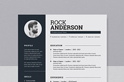 Modern Resume/CV Template, a Resume Template by Proper_media (Thumbnail 4 of 5)