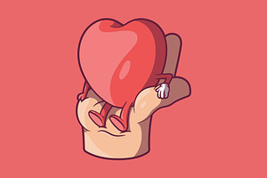 Heart and Hand!, a Decorative Illustration by pedrors