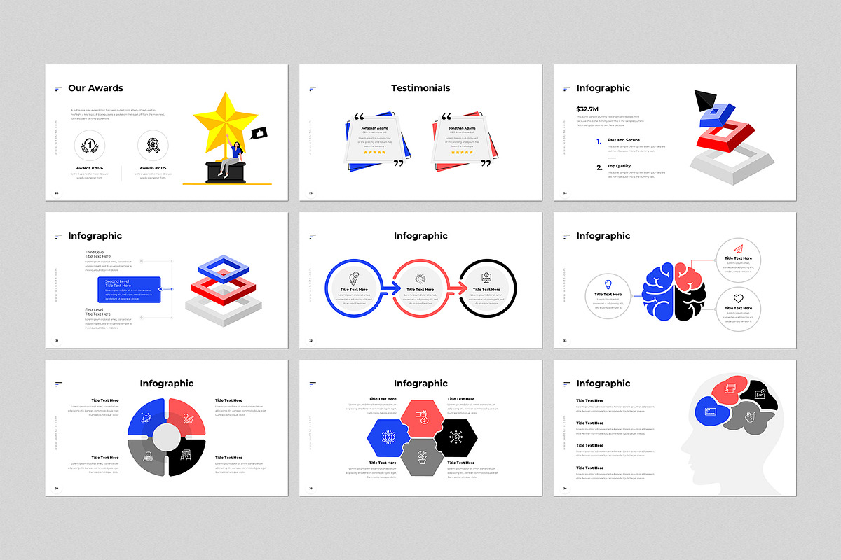 Annual Report Presentation Template, a Presentation Template by GenerousArt (Photo 5 of 8)
