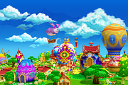 Cartoon Easter Village, an Environmental 3D Model by Souchenki (Thumbnail 3 of 31)
