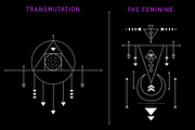 Triangle Alchemy - Vector Set, a Decorative Illustration by The Gypsy Goddess (Thumbnail 6 of 10)