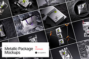 Vegus, Metallic Package Mockups, a Packaging Mockup by ls.graphics (Thumbnail 1 of 9)