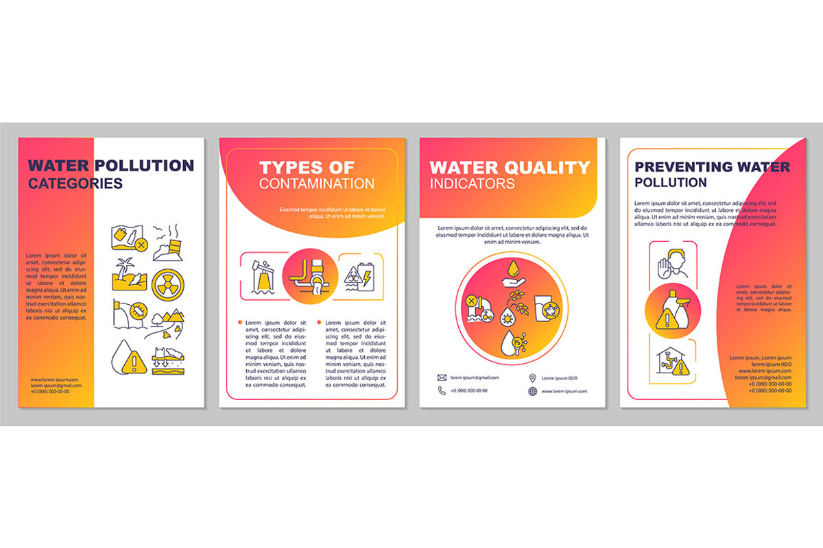 Water pollution classification, a Brochure Template by IMG Visuals