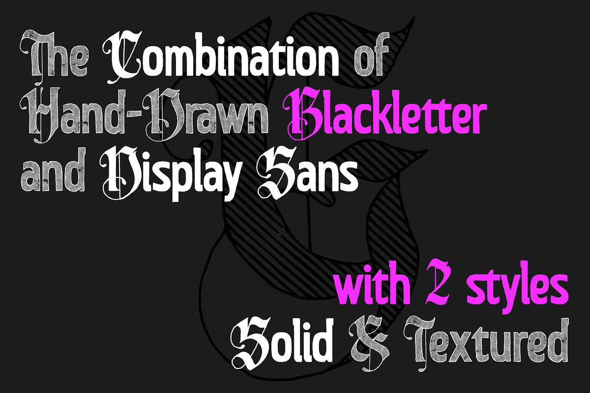 Drakewyn, a Blackletter Font by din-studio.com (Photo 2 of 12)