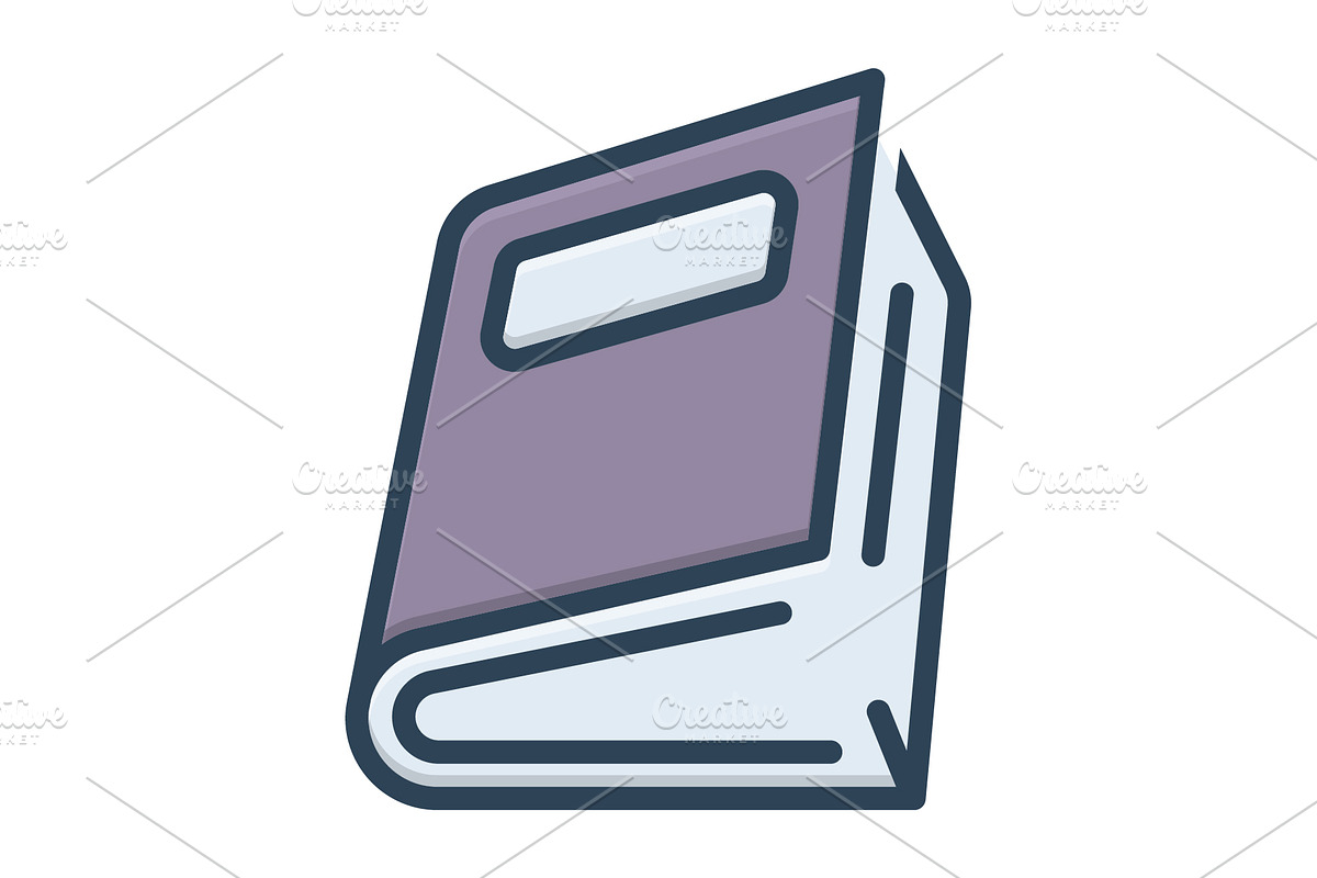 Book dictionary color icon, a Duotone Icon by Creative priyanka