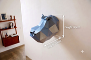 Hippo trophy - 3d papercraft, a Card Template by PAPER amaze (Thumbnail 3 of 3)