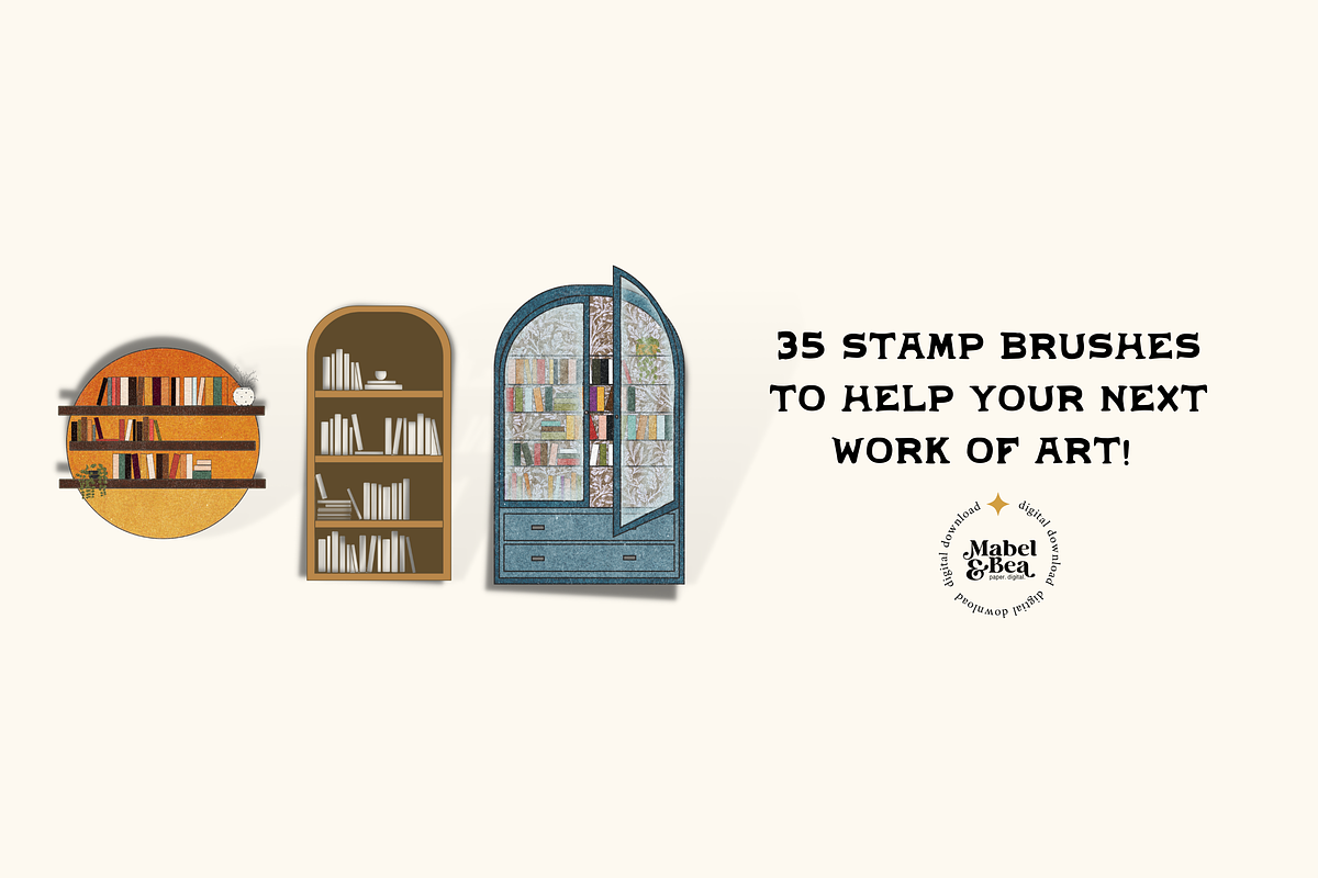 The Library Creator Stamp Brushes, a Brush Add-On by Mabel & Bea (Photo 8 of 8)