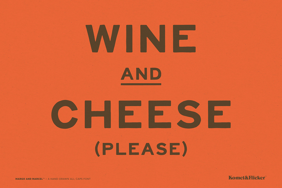 Margo and Marcel - A Hand-Drawn Font, a Sans Serif Font by Komet & Flicker (Photo 5 of 15)